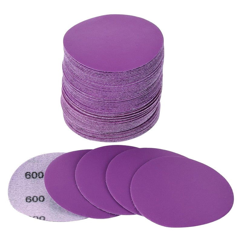 Arilier 3 Inch Sanding Disc 40Pcs, 600 Grit Sandpaper, Drill Sanding Attachment, Wet Dry Hook and Loop Sandpaper Discs for Random Orbital Sanders, Alumina Sand Paper for Wood, Metal, Automotive - Image 1